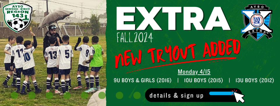 FALL 2024 EXTRA TRYOUTS!