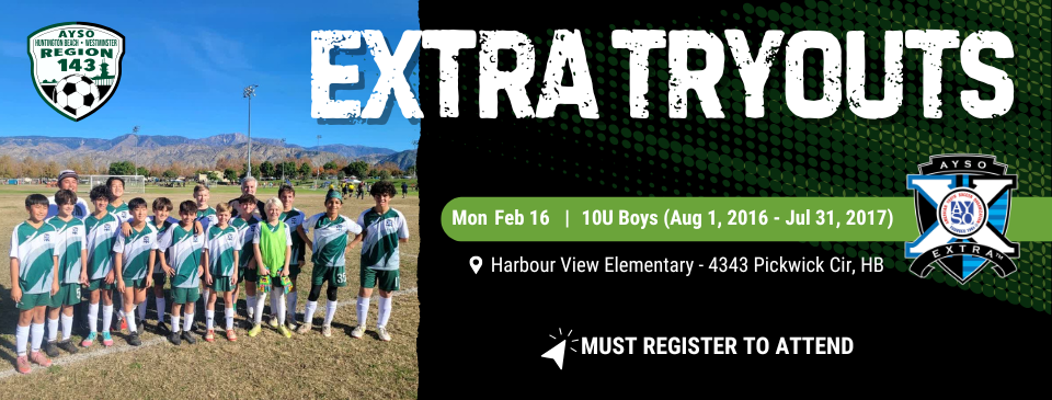 EXTRA TRYOUT ADDED