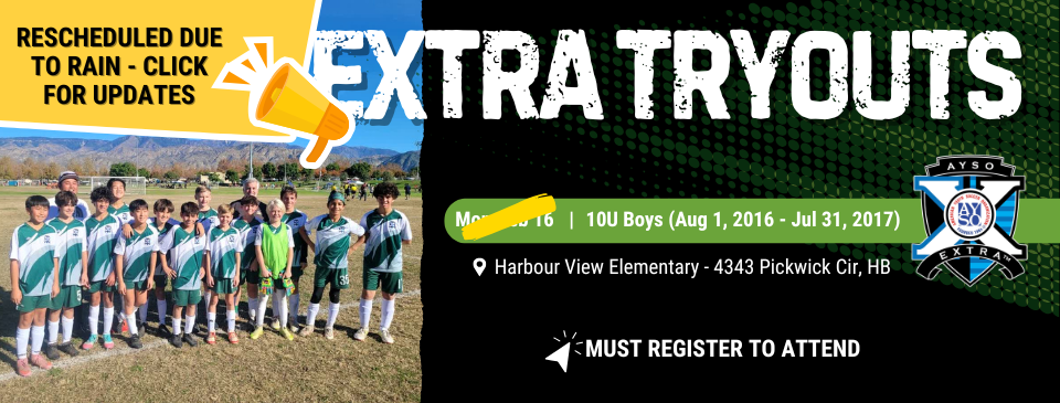 EXTRA TRYOUT ADDED