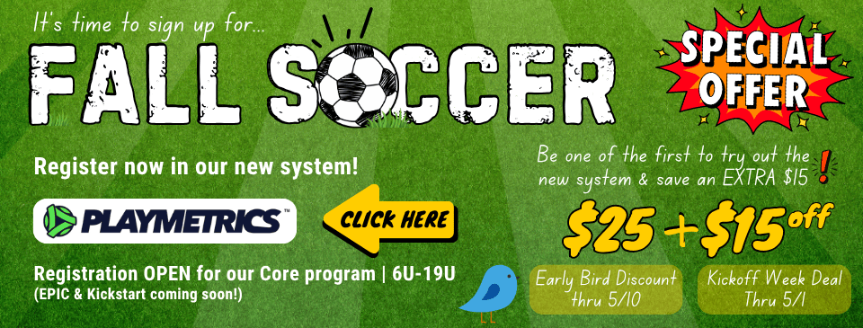 REGISTER NOW IN PLAYMETRICS!